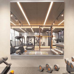 pertetey Home Gym Mirror 48X24 Inch(Each)-2Pcs Frameless Large