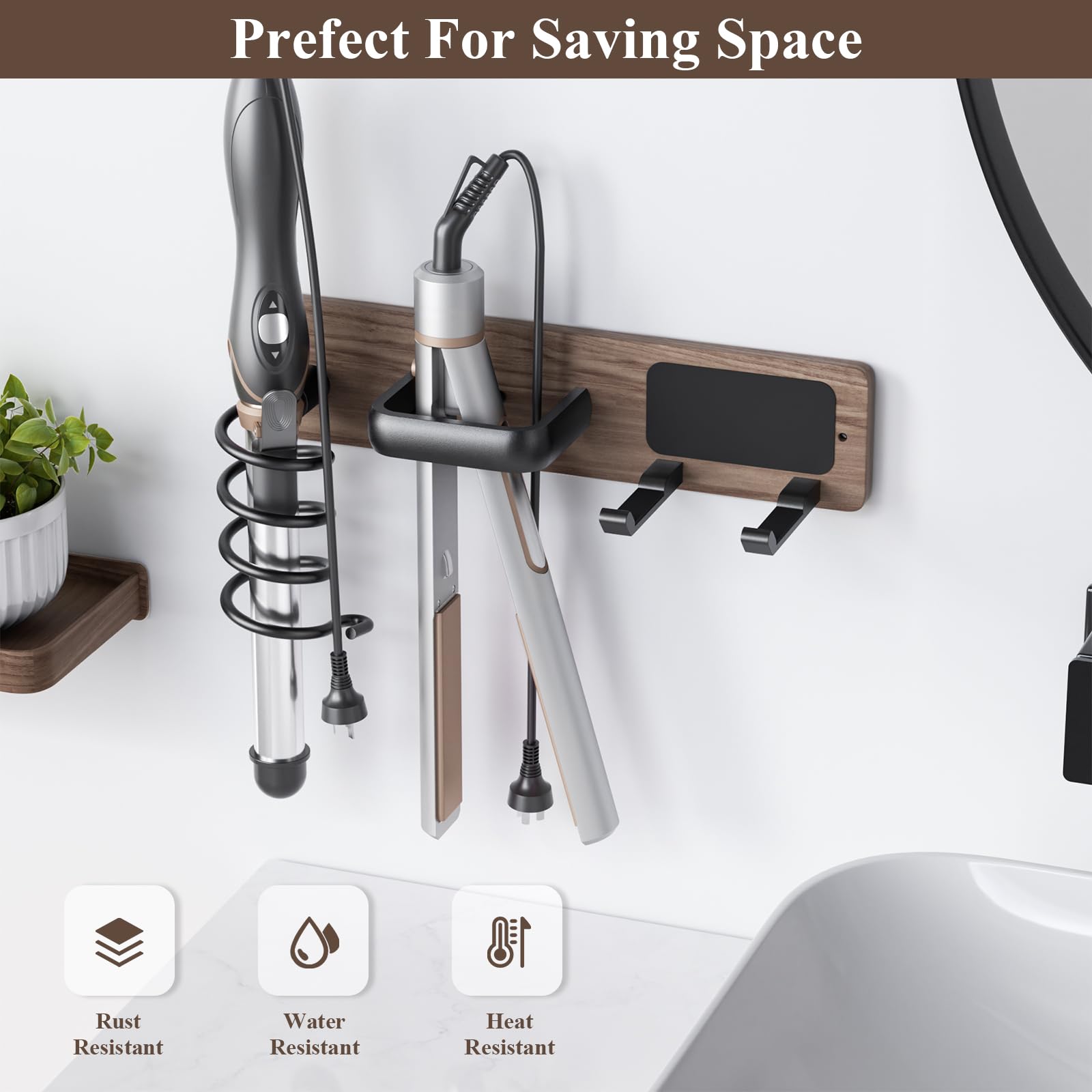 Amazon Hair Dryer Flat Iron Holder Iron Holder Wall Mount B&q Flat