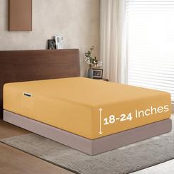 Royale Linens 300 Thread Count 100% Long Staple Cobed Cotton Flat Sheet - Super Soft - Top Royale Linens 300 Thread Count 100% Long Staple Cobed Cotton Flat Sheet - Super Soft - Top