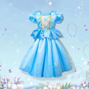 Meland Princess Dress Up for Girls - Dress Up Clothes for Little Girls with Cape Princess Toys Meland Princess Dress Up for Girls - Dress Up Clothes for Little Girls with Cape Princess Toys