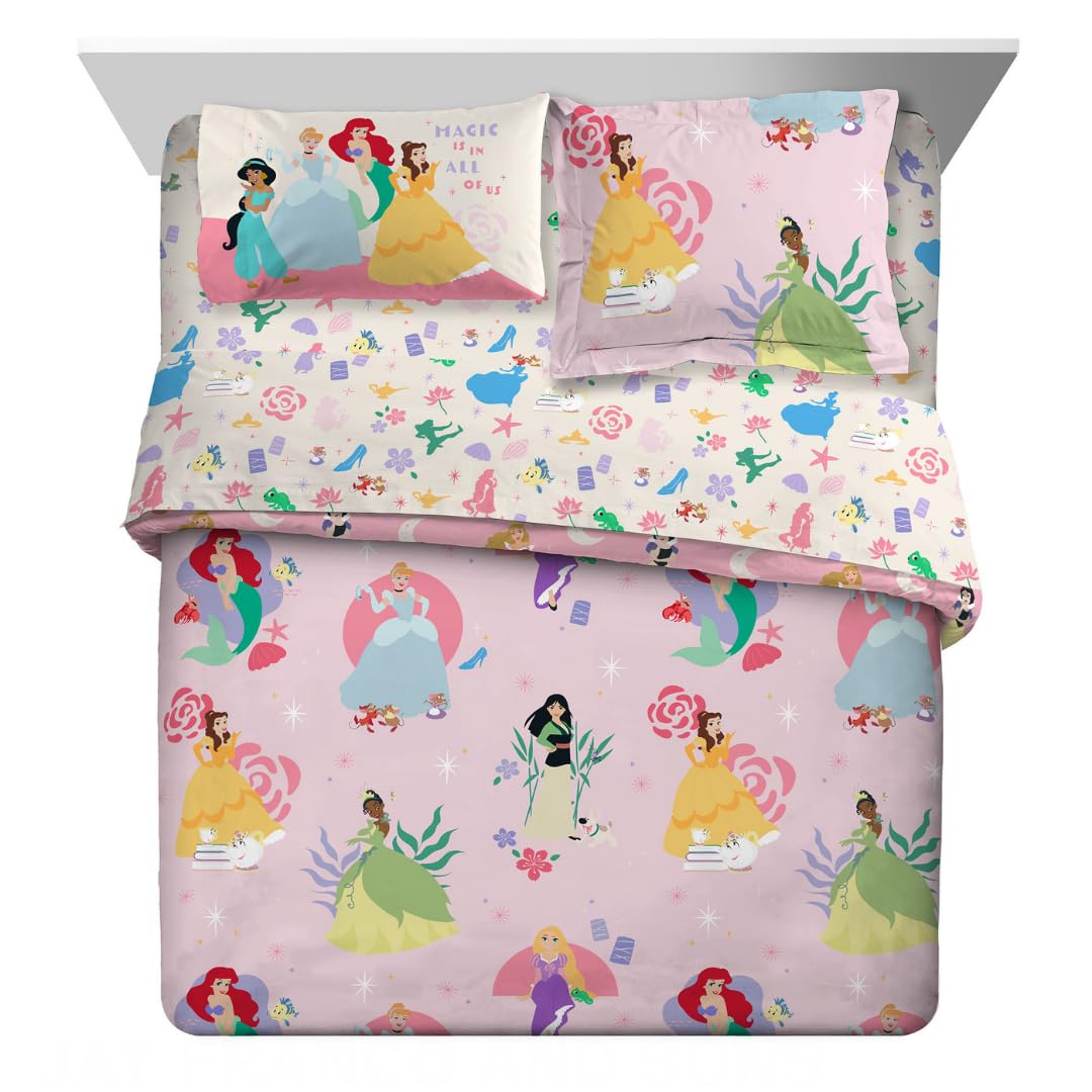 Franco Biancheria da letto per bambini in microfibra super morbida, set completo di biancheria da letto per bambine, Paw