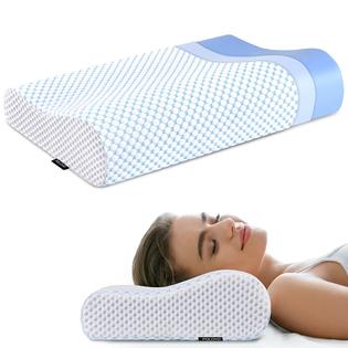 Polovo Memory Foam Pillows Neck Pillow for Pain Relief Ergonomic