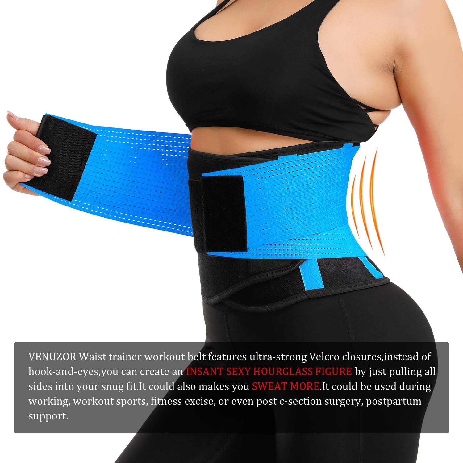 Yianna Waist Shaper YIANNA Latex Waist Trainer 4-Hook Corset For