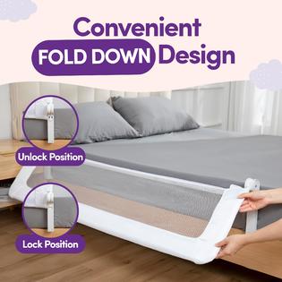 Foldable Amazon Bed Guard Rail Wide Safety Folding Side Bed Rail