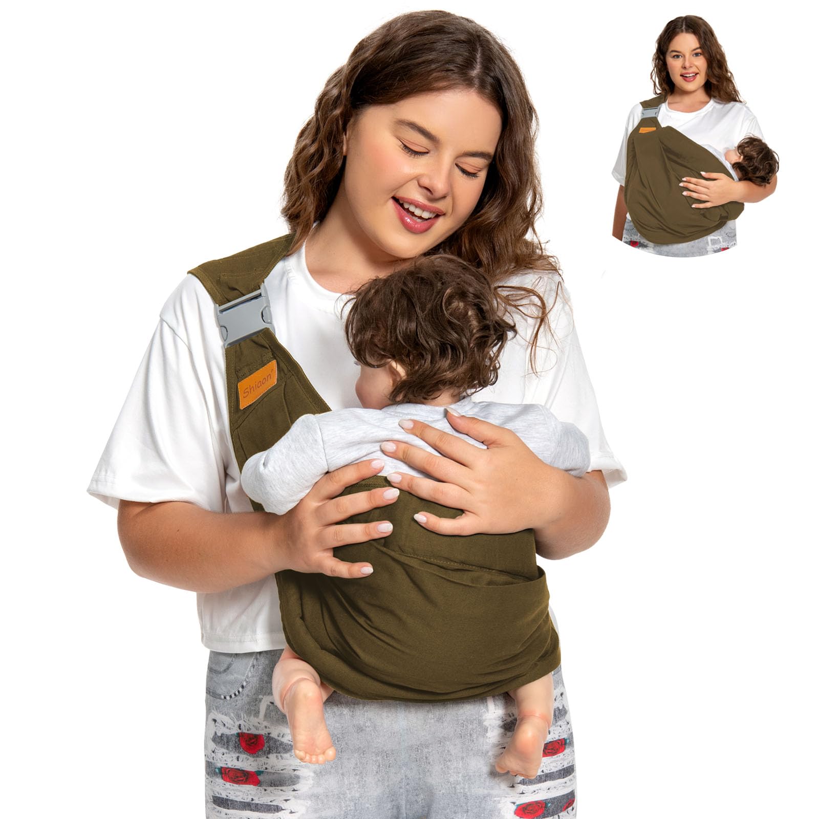 Baby Wrap Carrier Baby Toddler Sling Carrier Lightweight Hip