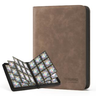 trading card binder near me - 9 Pocket Sports Card Holder for Football, Baseball & More (360 Cards, 3.5 x 2.5) - Card Collection Organizer Store your cards for the end of the world Bright Creations Faux Leather Card