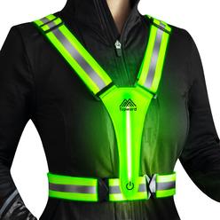 Simket Led Reflective Vest Running Gear, High Visibility