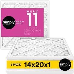 Glasfloss Z-Line MERV 10 Air Filters 16x25x1 - 6 Pack, Pleated, Electrostatic, 3-Month Life