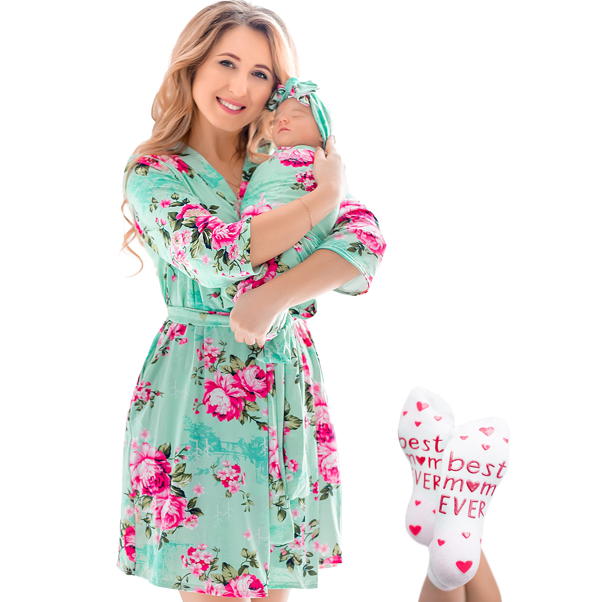 ECO BABY Made With L ECO BABY Mommy and Me Robe and