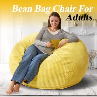 Amazon Large Beanbag Chair Bean Bag Loveseat Extra Large, Comfy