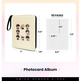 Swico Remado Kpop Photocard Binder Cute 400 Pockets Photocard Holder Book with Sleeves Photo Album for Swico Remado Kpop Photocard Binder Cute 400 Pockets Photocard Holder Book with Sleeves Photo Album for