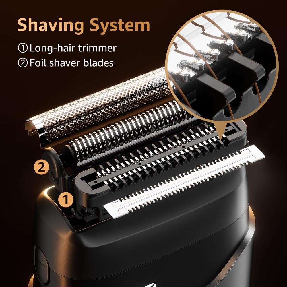 Men's Razor Compact Mbzoey Electric Foil Shavers for Men, Mini Electric Razor, Compact Face ...