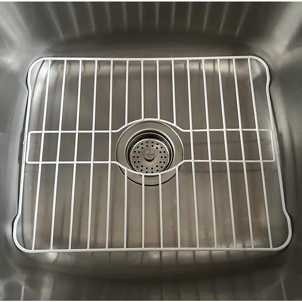 Sink Protector Rack Wht sofinni Sink Protectors for Kitchen Sink Bottom with White Coating Sink ...