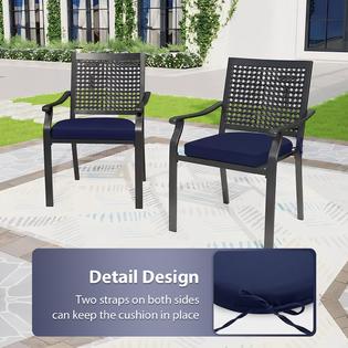 HOMELYSIAN Outdoor Chair Cushions Set of 4, 17 x 16 Inch Patio