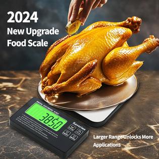 RONRYXA Digital Kitchen Scale With Split Remote Display – 33 Lb Capacity, 7 Units, Magnetic Stand
