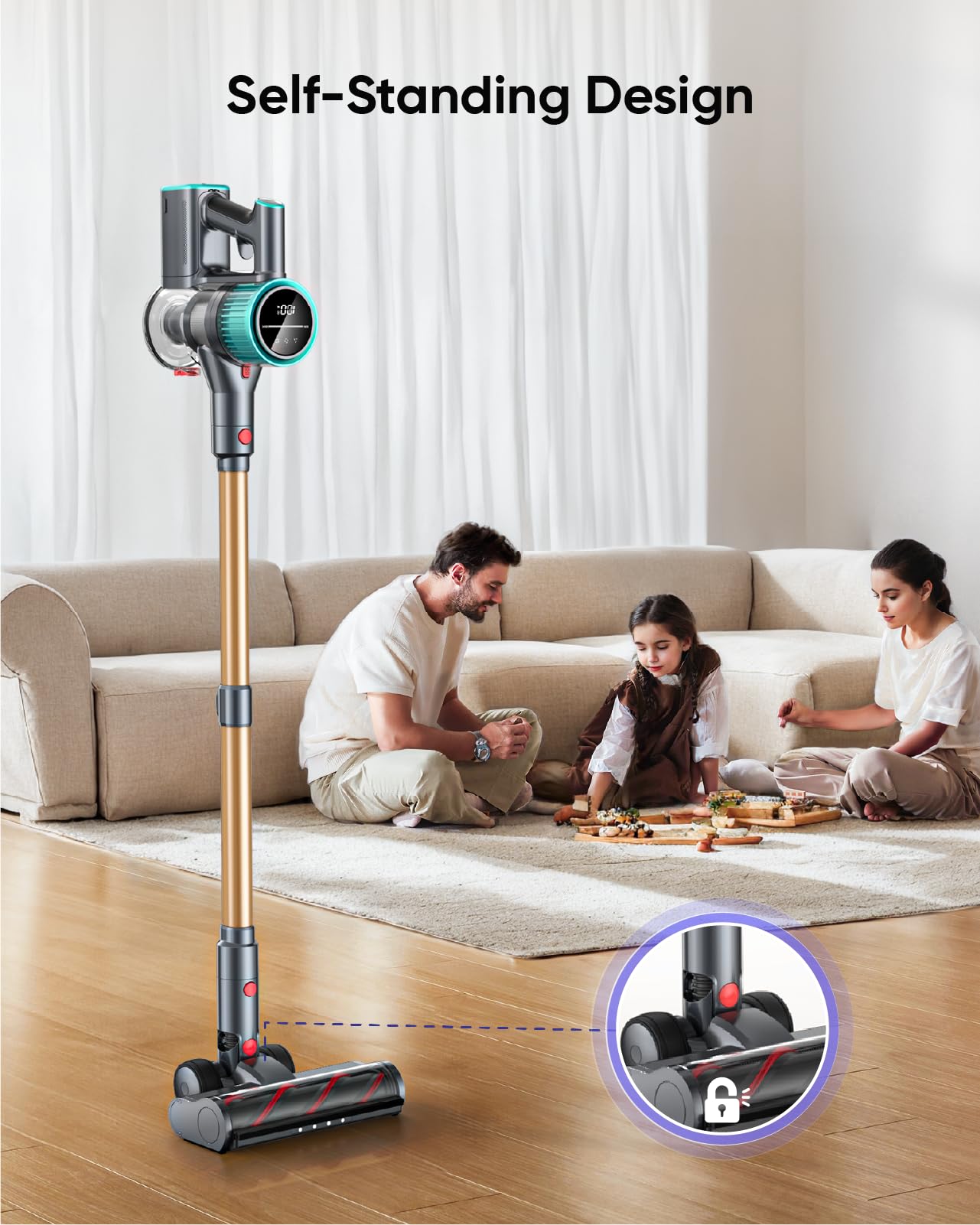 BSRCO Cordless Handheld Vacuum - 8000PA Suction, 450mL Dustbin, 25 Min Runtime - Lightweight Car & Home Vac For Pet Hair