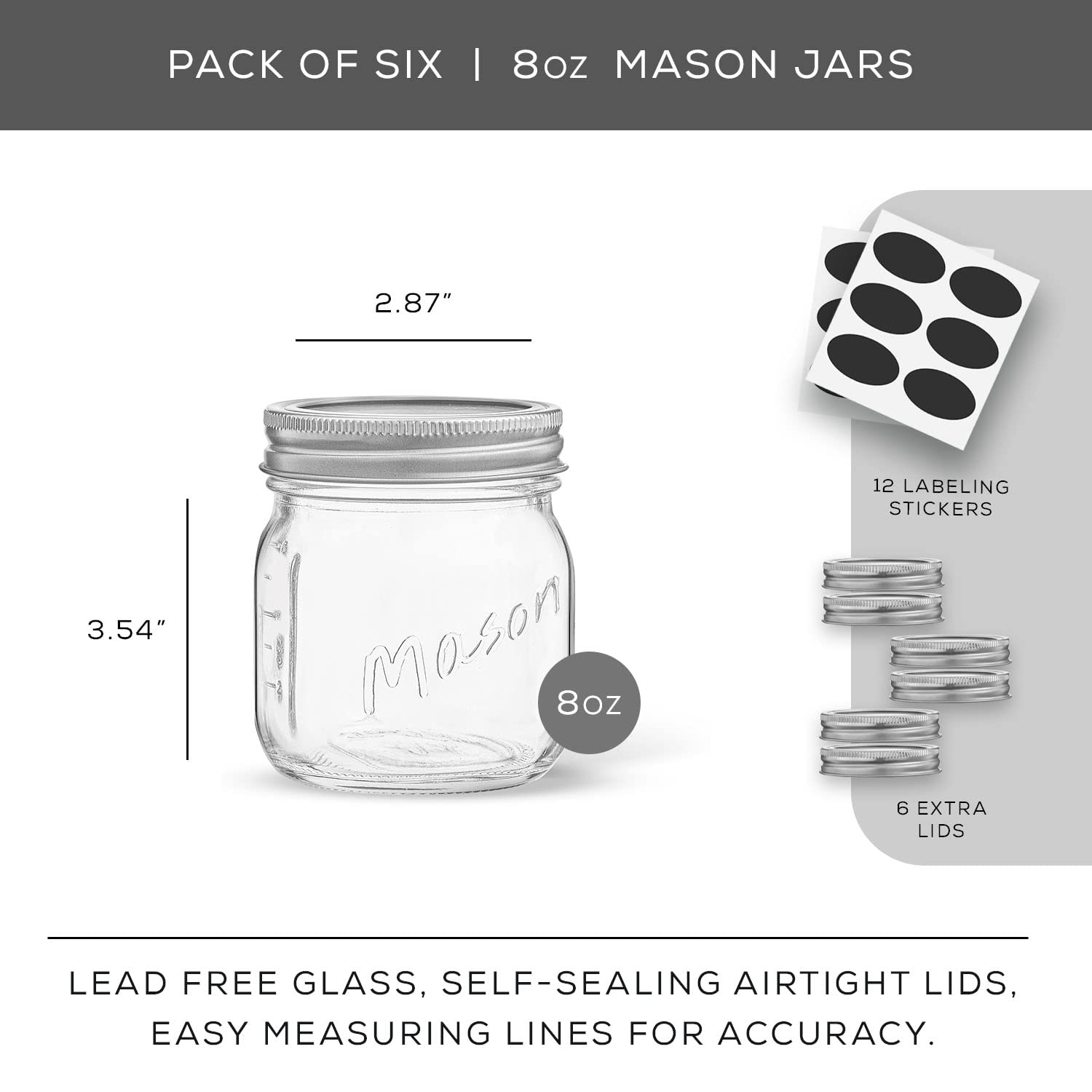 Ball Dissolvable Canning Labels - 4 Pack, 60 Labels Each, Oval 1-1/8" X 2-1/4" For Home Canning Jars