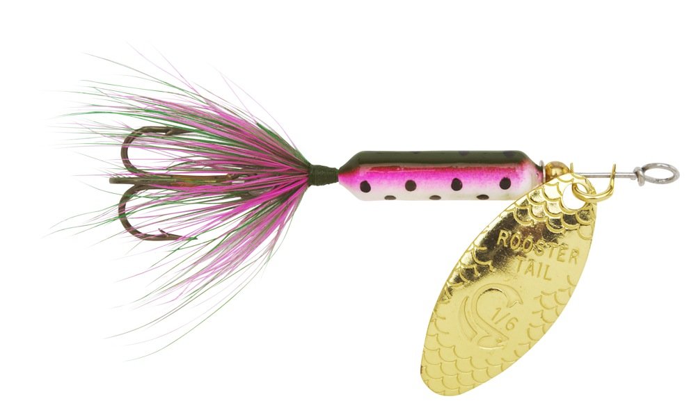 Yakima Bait Wordens 212-RBOW Rooster Tail in-Line Spinner, 2 3/4"", 1/4 oz Yakima Bait Wordens 212-RBOW Rooster Tail in-Line Spinner, 2 3/4"", 1/4 oz