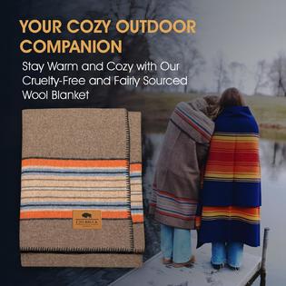 Chubbuck Authentic Chubbuck 100% Wool Blanket Camping (60