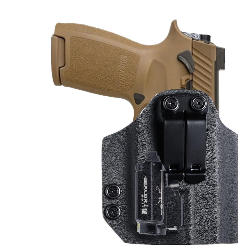 Glock 22 Gen 5 Sig P320 Holster IWB Kydex W/Claw & Optics Cut: Sig Sauer P320 Full Size / P320 M17 Pistol Inside Waistband Holster Concealed Carry Adj Posi Click Retention Cant