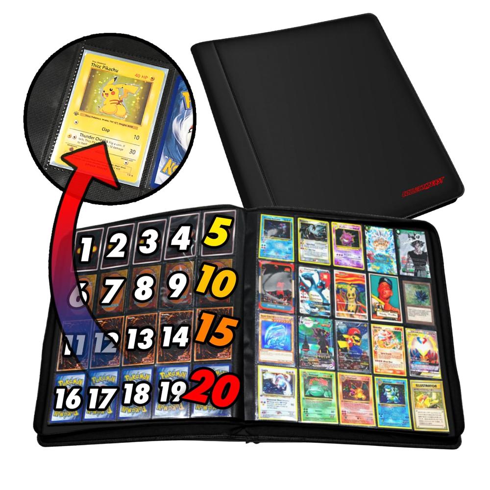 Collection Able Card CollectaBeast 1280+ Cards 20 Pocket Card Binder Collector Card Album ...