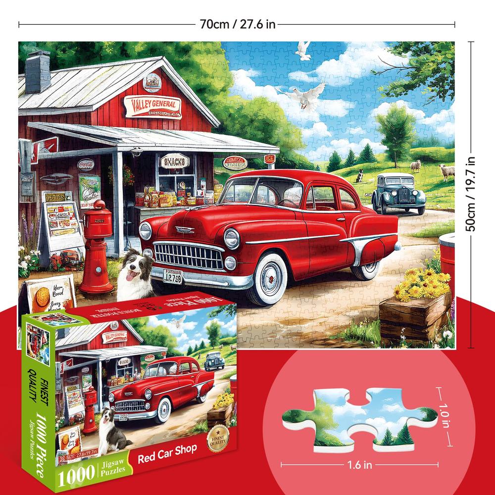 Puzzle Rel Maxzn 1000 Piece Puzzle For Adults - Country Store Jigsaw Puzzle With ...