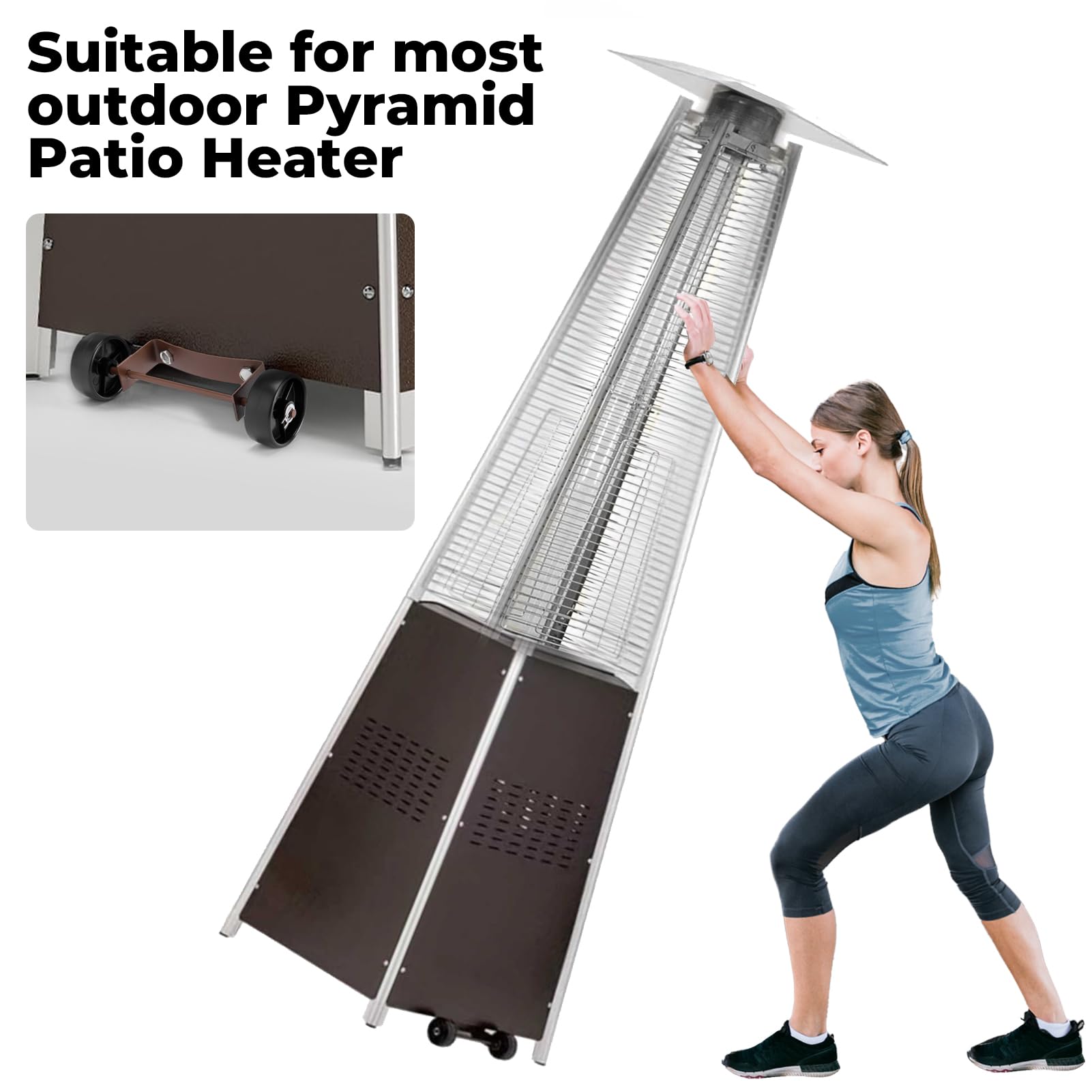 Patio Heater Valve Patio Heater Thermocouple Replacement - 23.6 Inch M6  Thread M8 Nut Gas Heater Sensor Propane Patio Heater Parts, image size:1601x1601