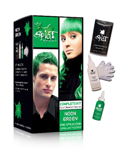 Splat Hair Coloring Kmart Splat Rebellious Colors Complete Kit Neon Green 3 Oz