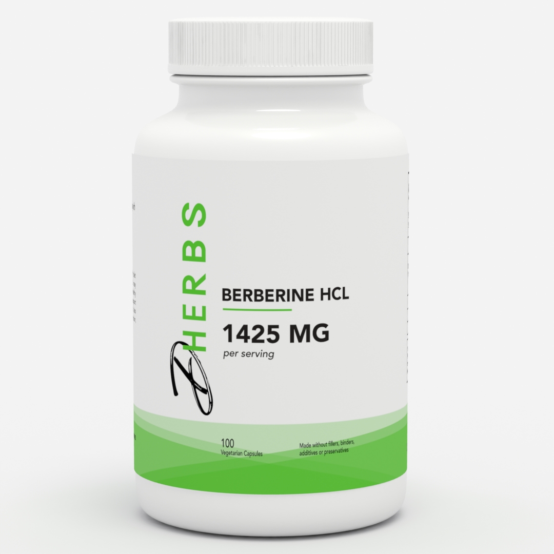 Dherbs Berberine HCL 1425 mg, 100-Count Bottle