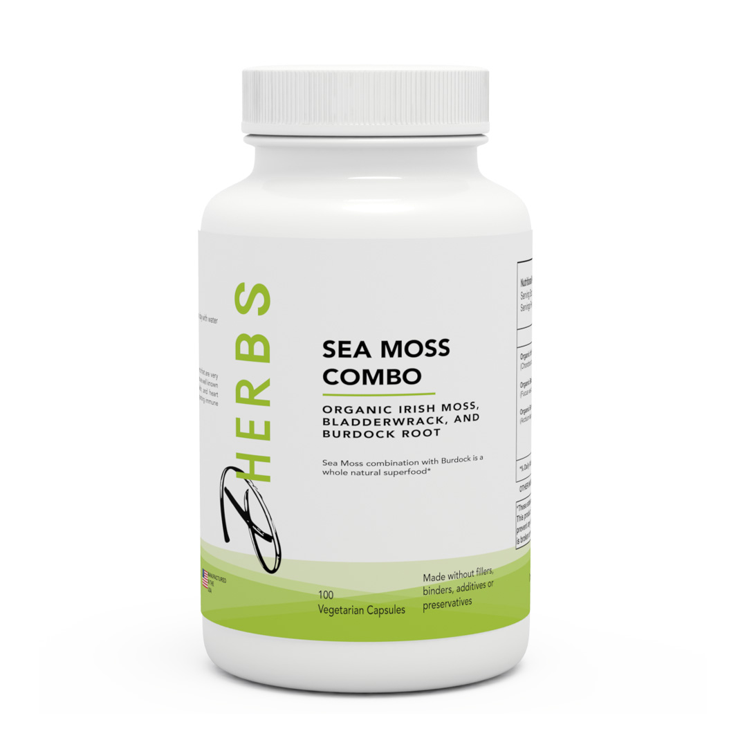 Dherbs Sea Moss Combo, 100-Count Bottle
