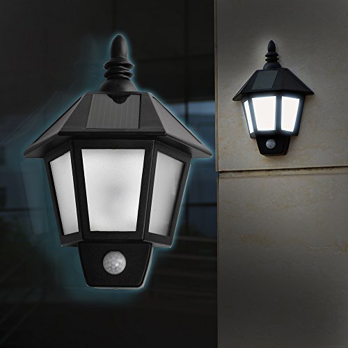 Outdoor Lighting Fixtures With Outlet Kanstar Solar Ed Motion Sensor Led Light Outdoor Waterproof Wall