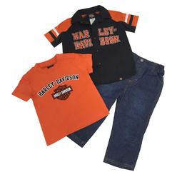 Harley Davidson Baby Bedding Set Harley Davidson Little Boys Velvet H D Denim Pant Set 3 Piece Black
