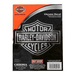 Harley Davidson Embossed Bar Shield Logo Chrome Decal 5 5 X 4 5 In Cg3017
