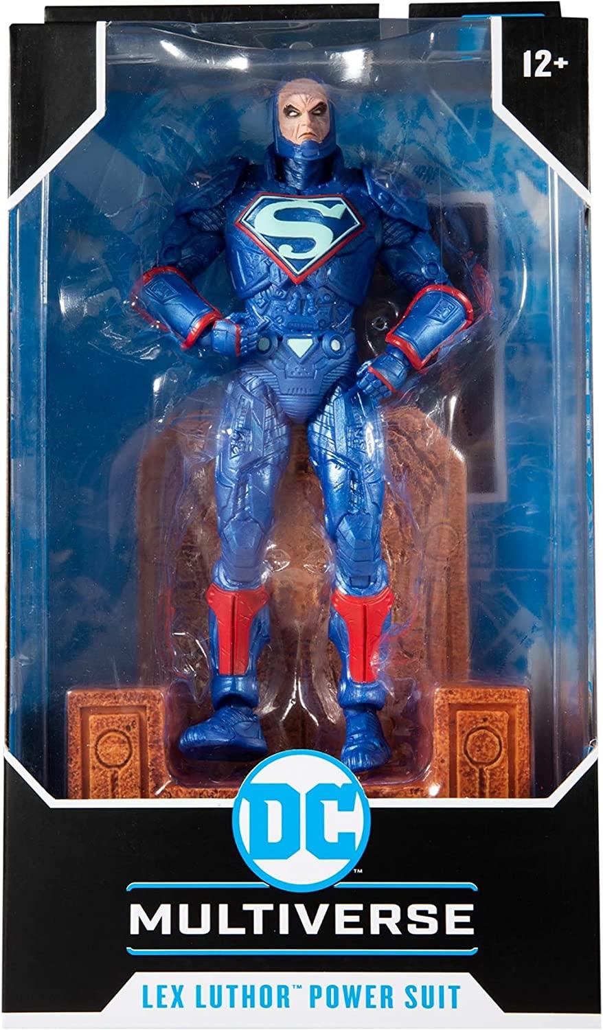 DC Comics Dc Multiverse Lex Luther Powersuit Blue 7in Scale Action Figure