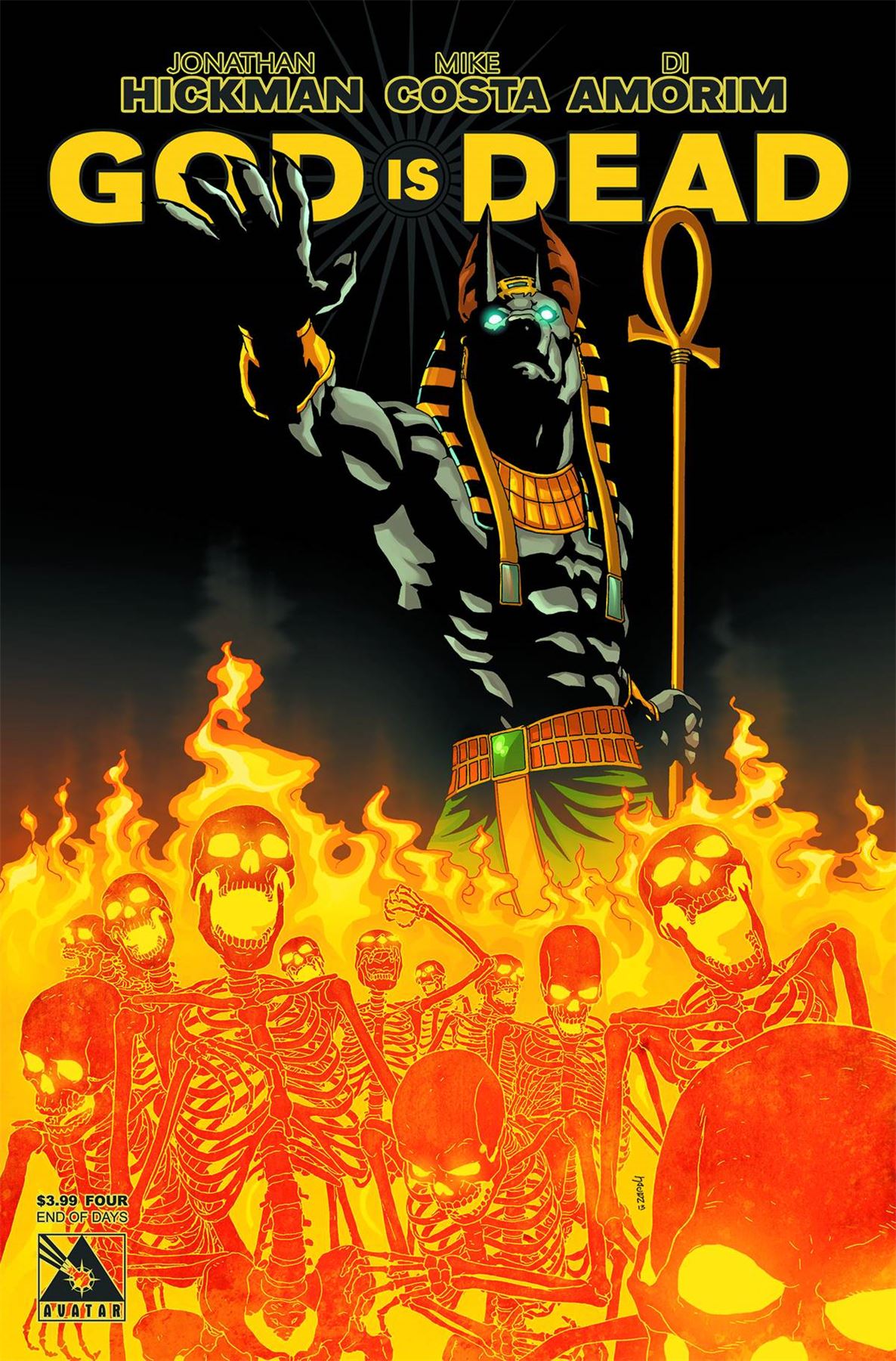 Comic book God Is Dead #4 (of 6) End Of Days Cvr Avatar Comics Comic Book