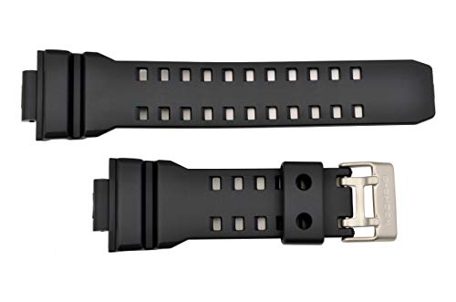 Casio Watch Band Gd 350 Black Resin Strap For G Shock Vibrator Watch