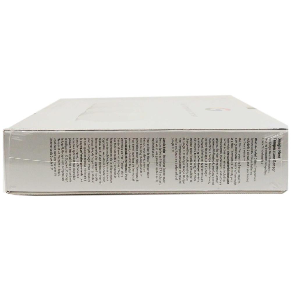 Nest Google Nest Temperature Sensor T5001SF, Bluetooth Enabled 3 Pack - White