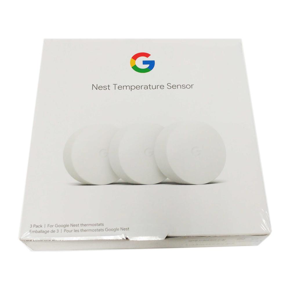 Nest Google Nest Temperature Sensor T5001SF, Bluetooth Enabled 3 Pack - White