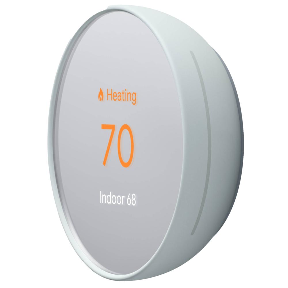 Nest Google Nest Thermostat 4th Gen GA02083-US  Programmable Smart Wi-Fi Thermostat for Home - Fog