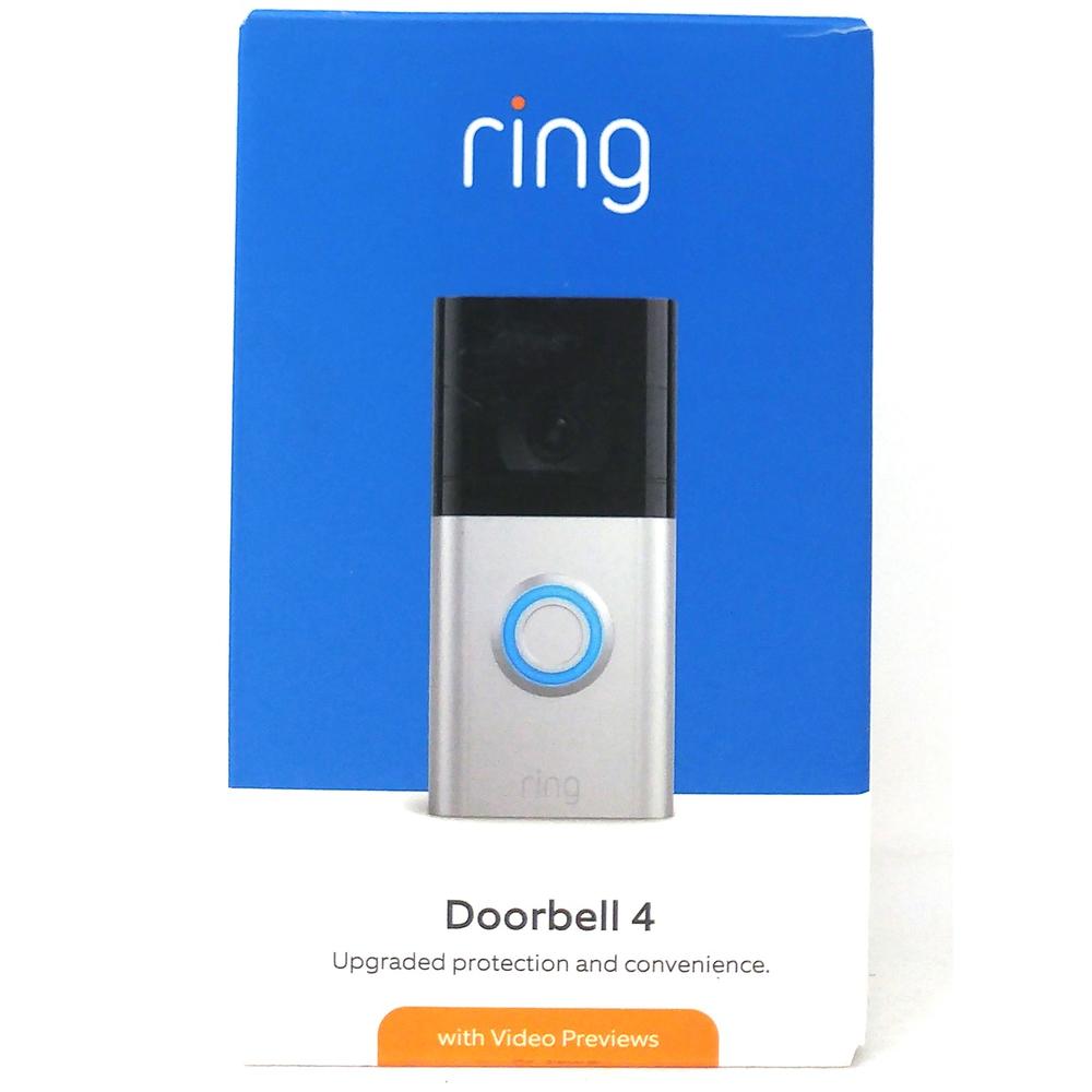 Verrast recept sjaal ring Ring Video Doorbell 4 Smart Wi-Fi Video Doorbell Battery HD Satin  Nickel