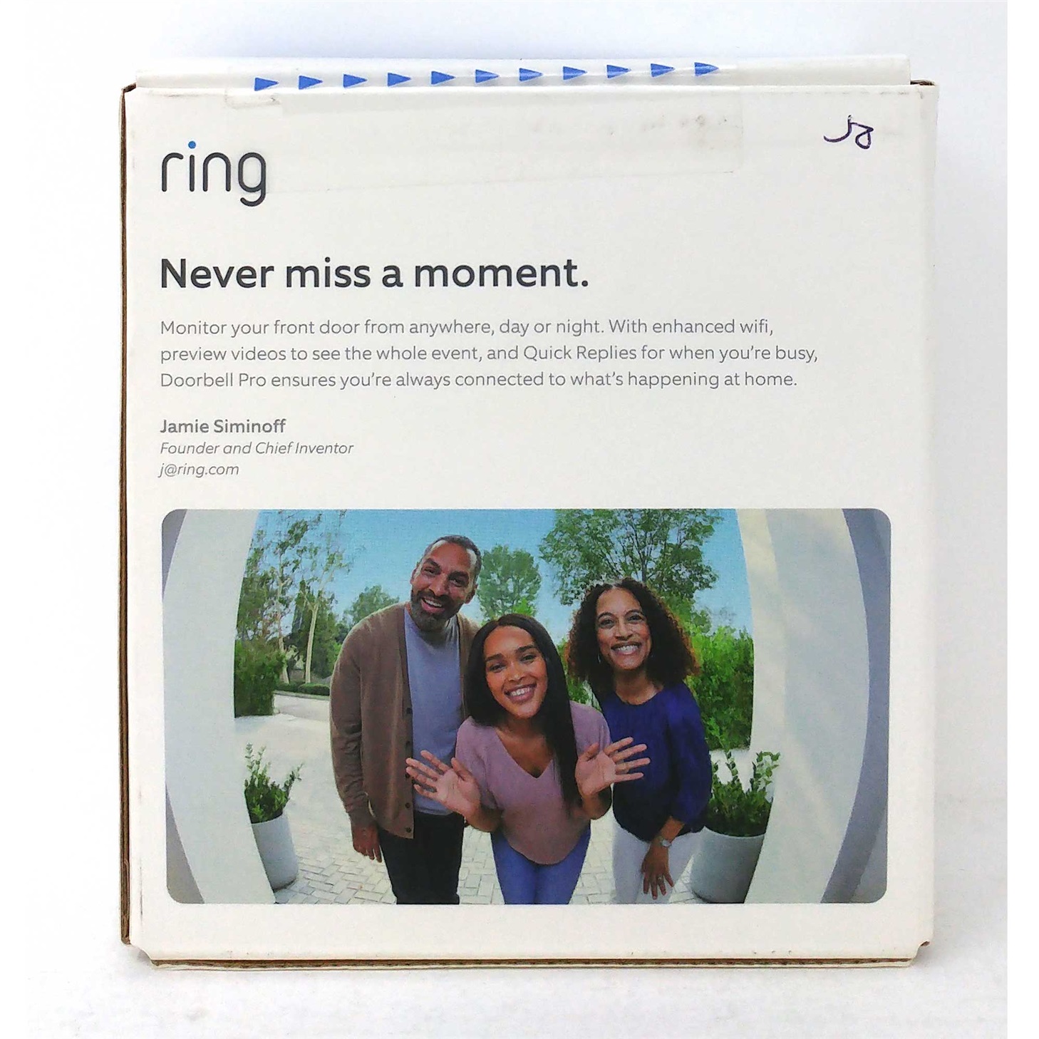 Ring Video Doorbell Pro Smart Wi-Fi B08M125RNW Wired Satin Nickel