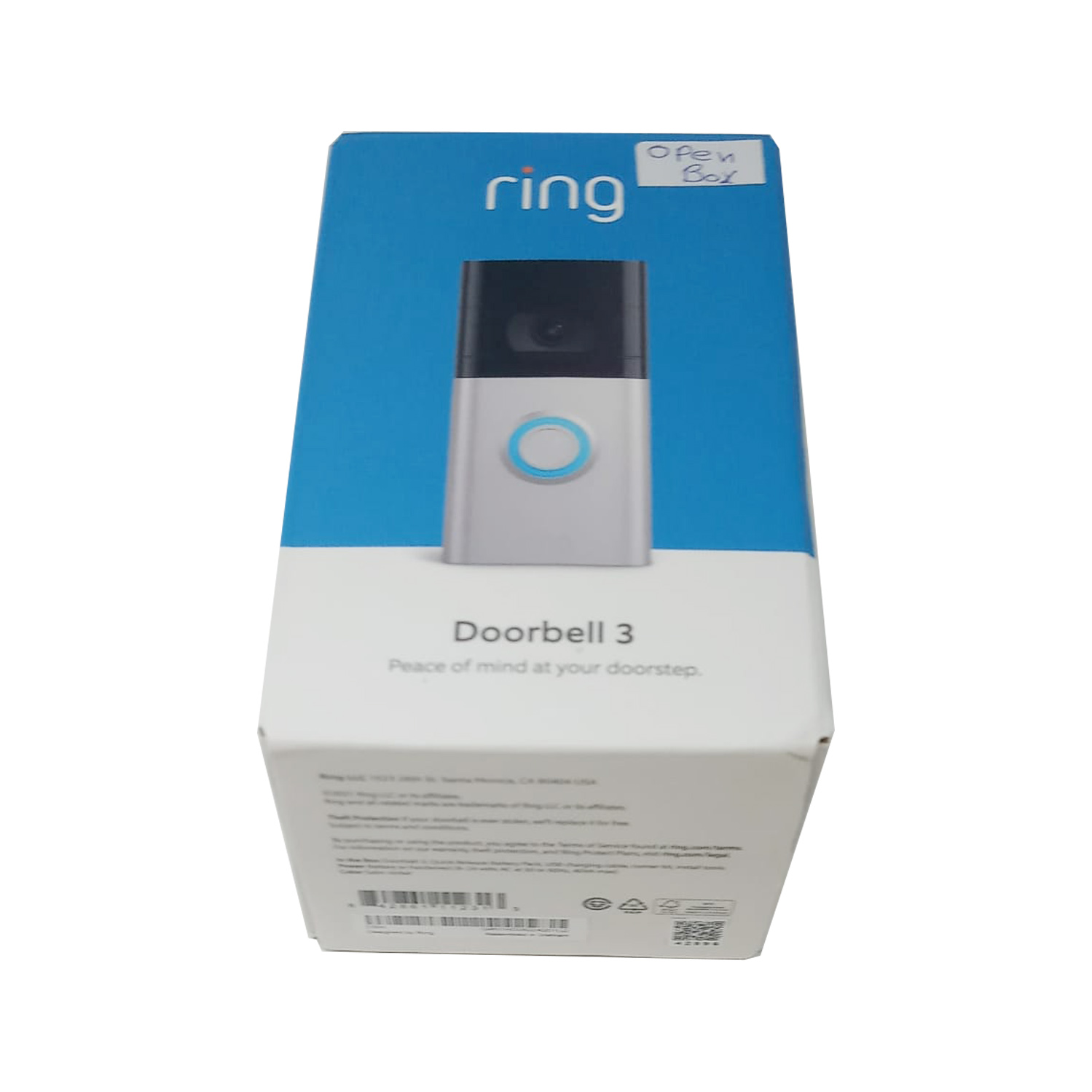 ring OB Ring Video Doorbell 3 Enhanced Wi-Fi,Easy installation 1080p HD Satin Nickel