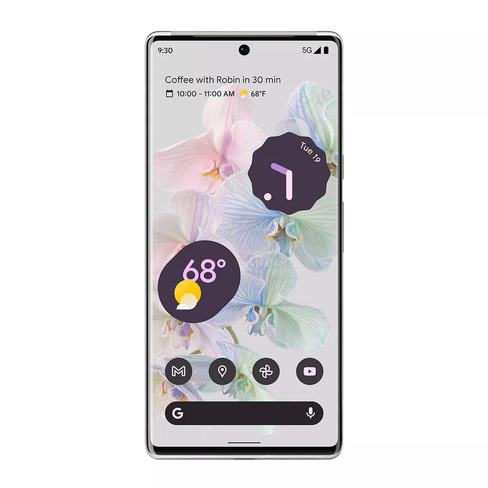 Google Pixel 6 Pro 5G GA03150-US 128GB Factory Unlocked 12GB RAM Smartphone- Cloudy White