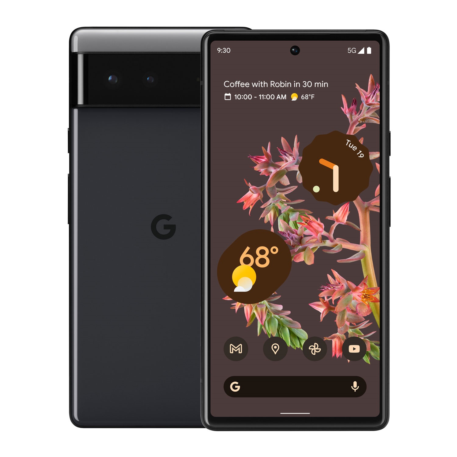 Google Pixel 6 GA02900-US 128GB Factory Unlocked Smartphone Stormy Black