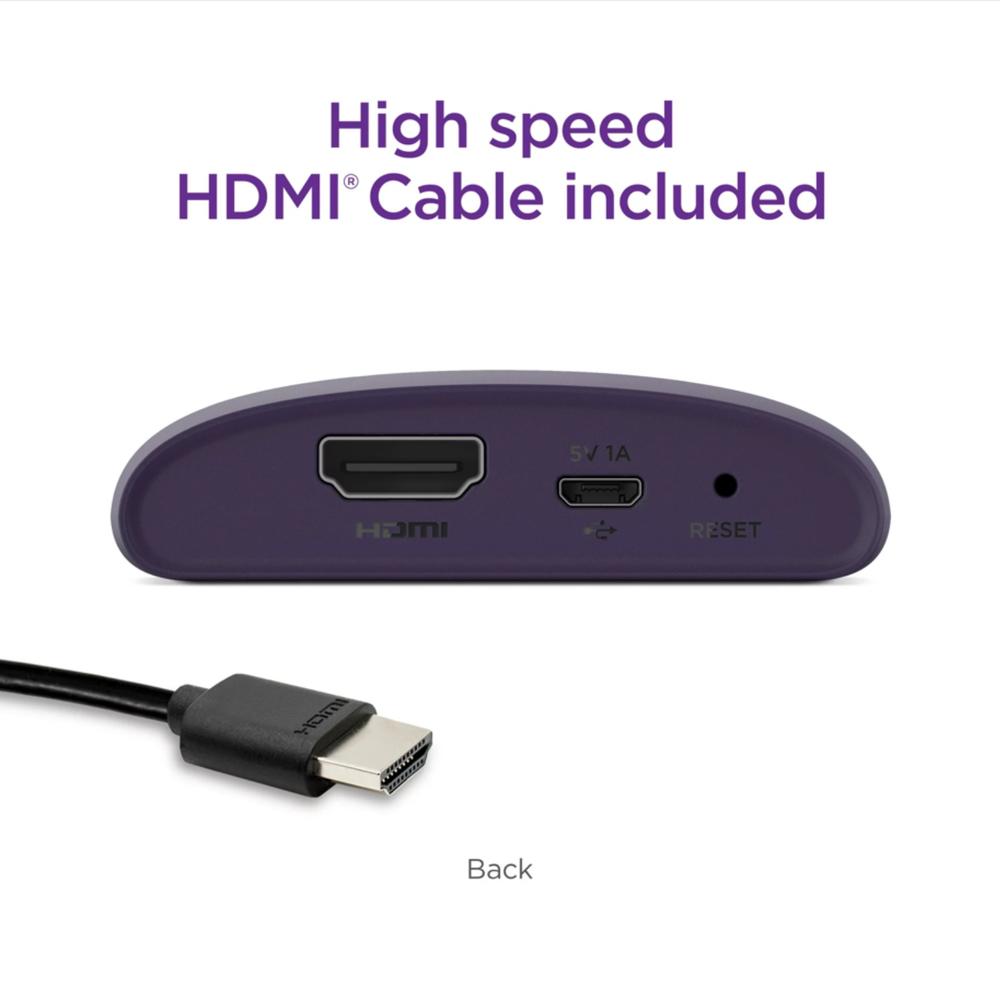 Roku LE HD Streaming Media Player with High Speed HDMI Cable & Simple Remote