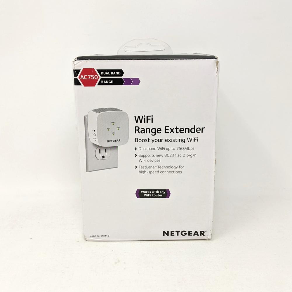 Netgear OB Netgear AC750 Dual Band Range WiFi Range Extender - White