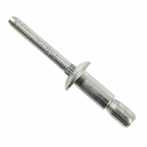 VRSSB8-6SVC Marson Value-Clamp Rivets, 1/4 Inch Dia. (.250) (.083-.374 GR)  Button HD, SST Body, SST Mandrel, CLR Finish.