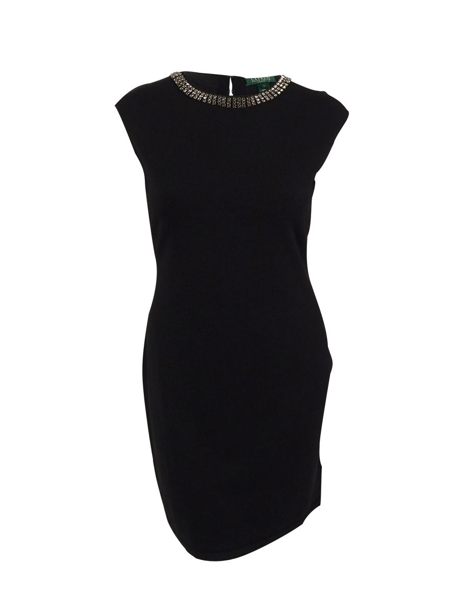 Ralph Lauren Women's Embellished Sweater Dress