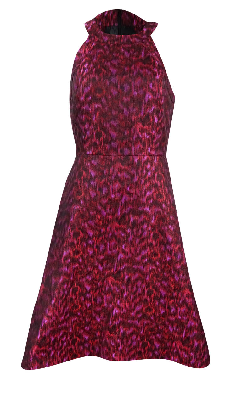 slim fit dress slacks Alyn Halter Mini Dress Wine Red Petite