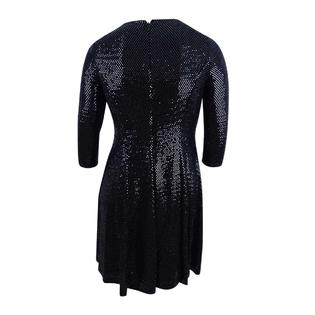 Calvin Klein Women's Sequined Fit & Flare Dress Calvin Klein Women's Sequined Fit & Flare Dress